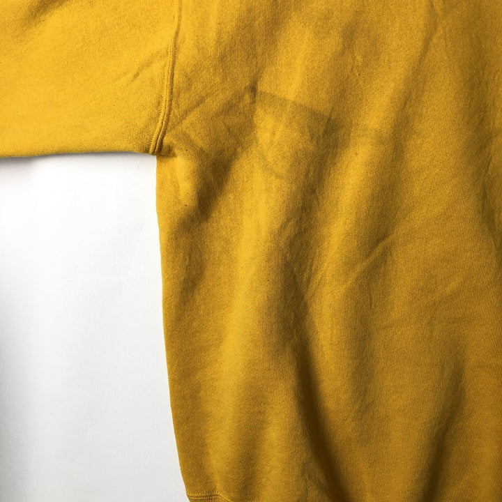 Vintage 90'S Russell ATHLETIC sweatshirt, Made in USA, Men's XL cotton yellow type Vintage Second Hand