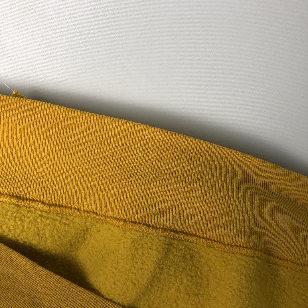 Vintage 90'S Russell ATHLETIC sweatshirt, Made in USA, Men's XL cotton yellow type Vintage Second Hand