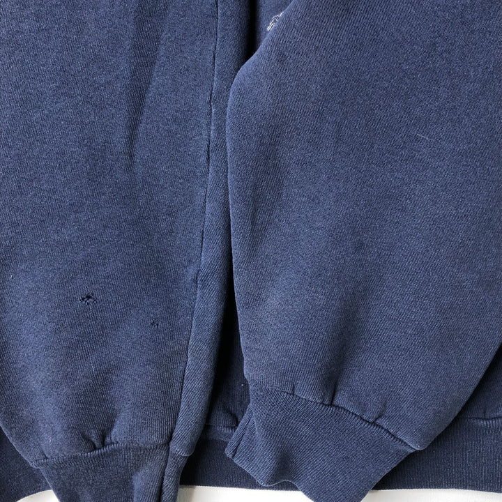 90'S Fruit of the Loom MICHIGAN University of Michigan College Sweatshirt, Made in USA, Men's XL equivalent. unclear navy blue type Vintage Second Hand