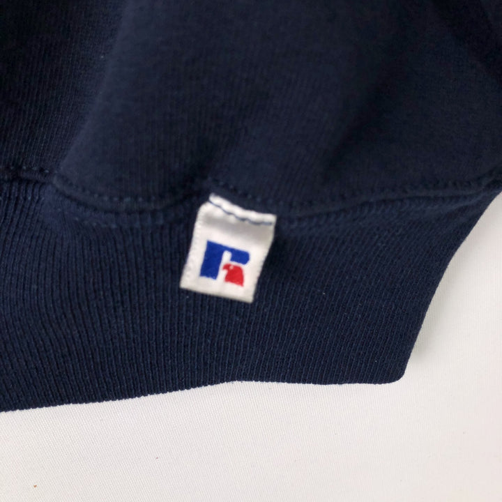 90'S Russell Notre Dame College Sweatshirt, Made in USA, Men's Size XL (approx.) cotton navy blue type Vintage Second Hand