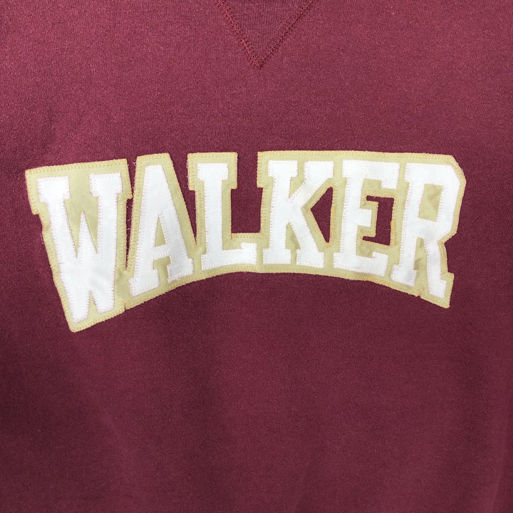 90'S Russell College Sweatshirt, Made in USA, Men's L, Vintage cotton burgundy type Vintage Second Hand