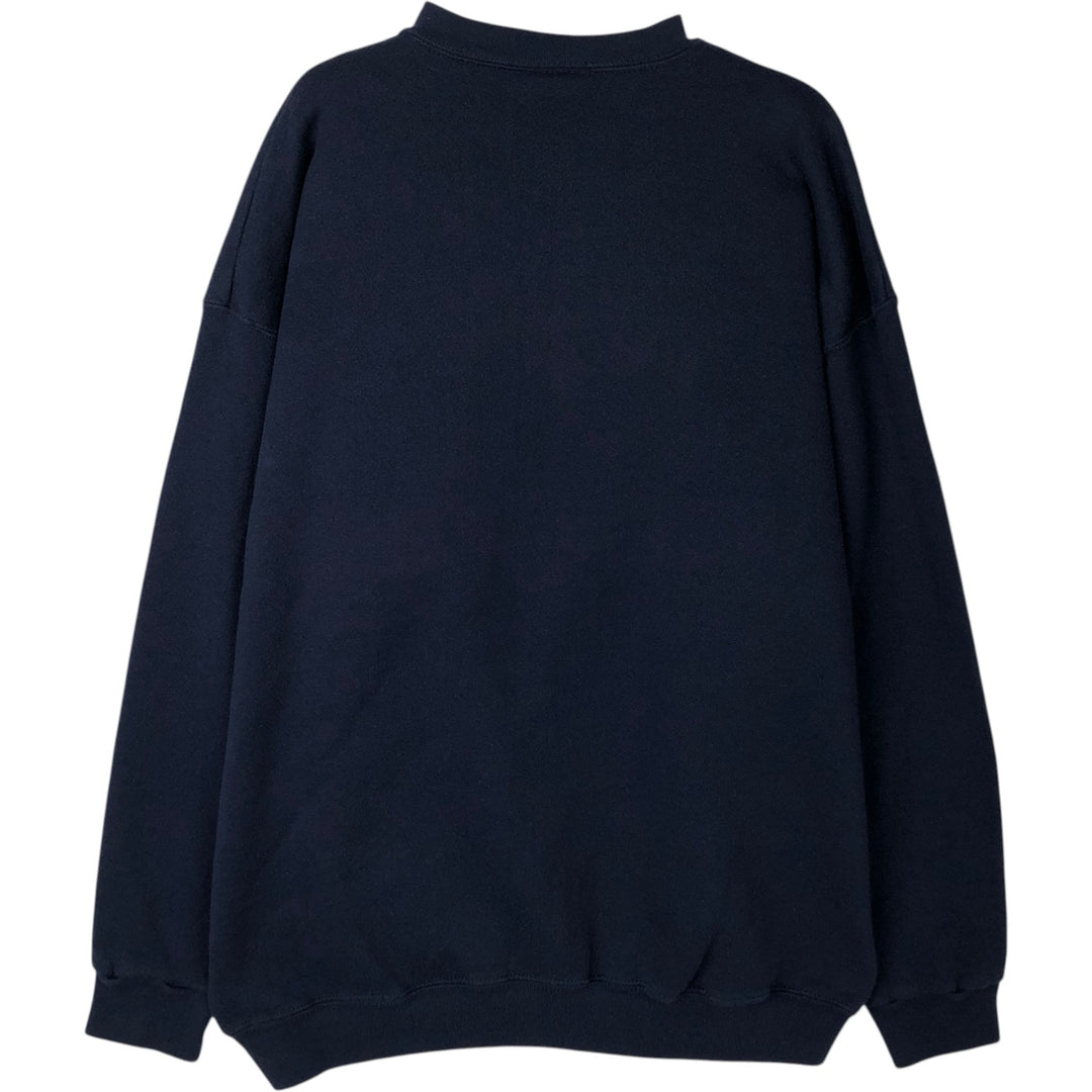 90'S Briar Creek Pennsylvania State University College Character Sweatshirt, Made in USA, Men's XL cotton navy blue type Vintage Second Hand