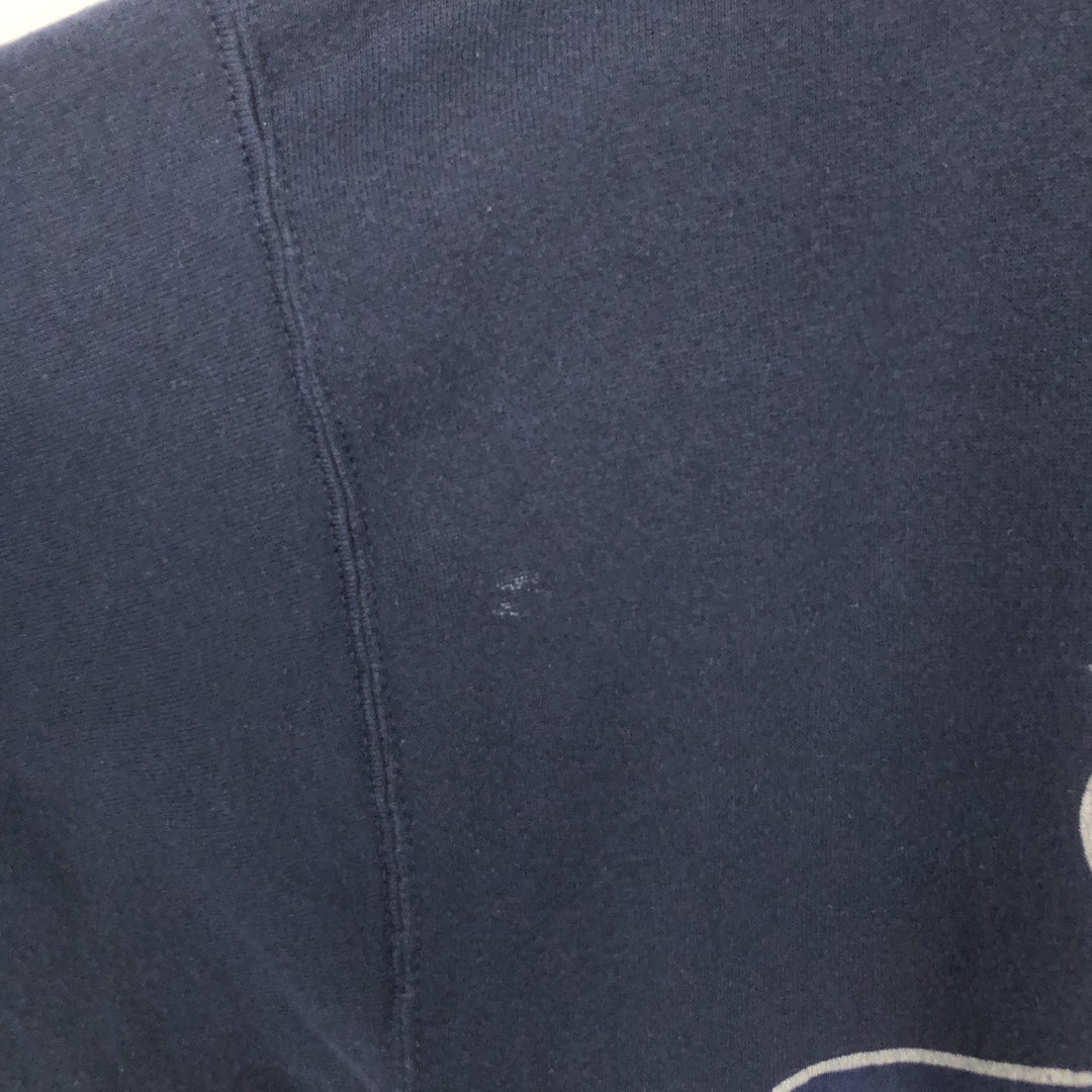 90'S Briar Creek Pennsylvania State University College Character Sweatshirt, Made in USA, Men's XL cotton navy blue type Vintage Second Hand