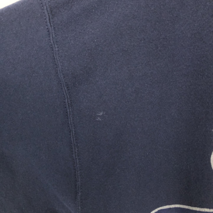 90'S Briar Creek Pennsylvania State University College Character Sweatshirt, Made in USA, Men's XL cotton navy blue type Vintage Second Hand