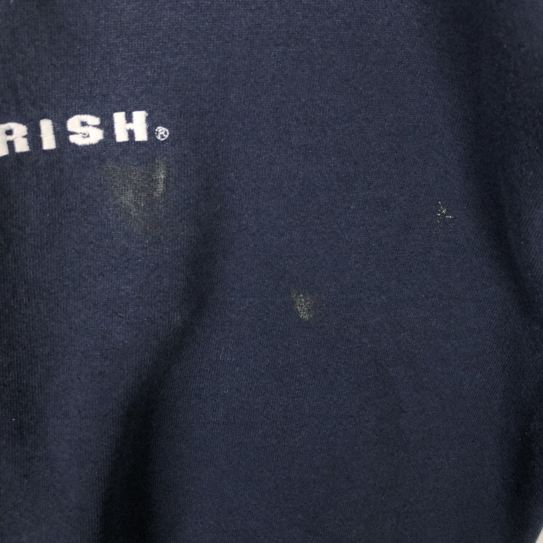 90'S NUTMEG Notre Dame University College Sweatshirt, Made in USA, Men's XL equivalent, Vintage cotton navy blue type Vintage Second Hand