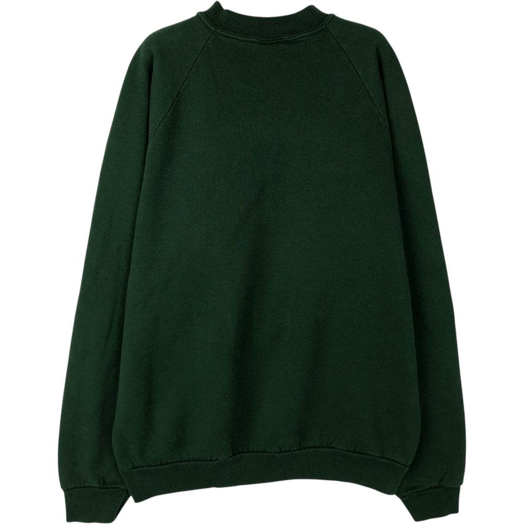 90'S Screen Stars Oxford University College Sweatshirt, Men's Size L (approx.), Vintage unclear green type Vintage Second Hand