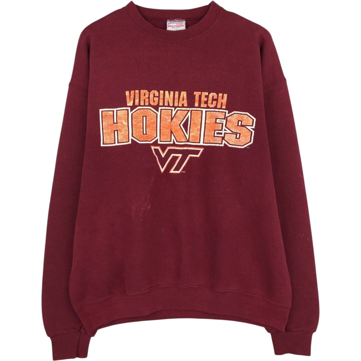 90'S PLUMA SANTEE College Sweatshirt, Made in USA, Men's Size L (Equivalent), Vintage polyester bordeaux Vintage Second Hand