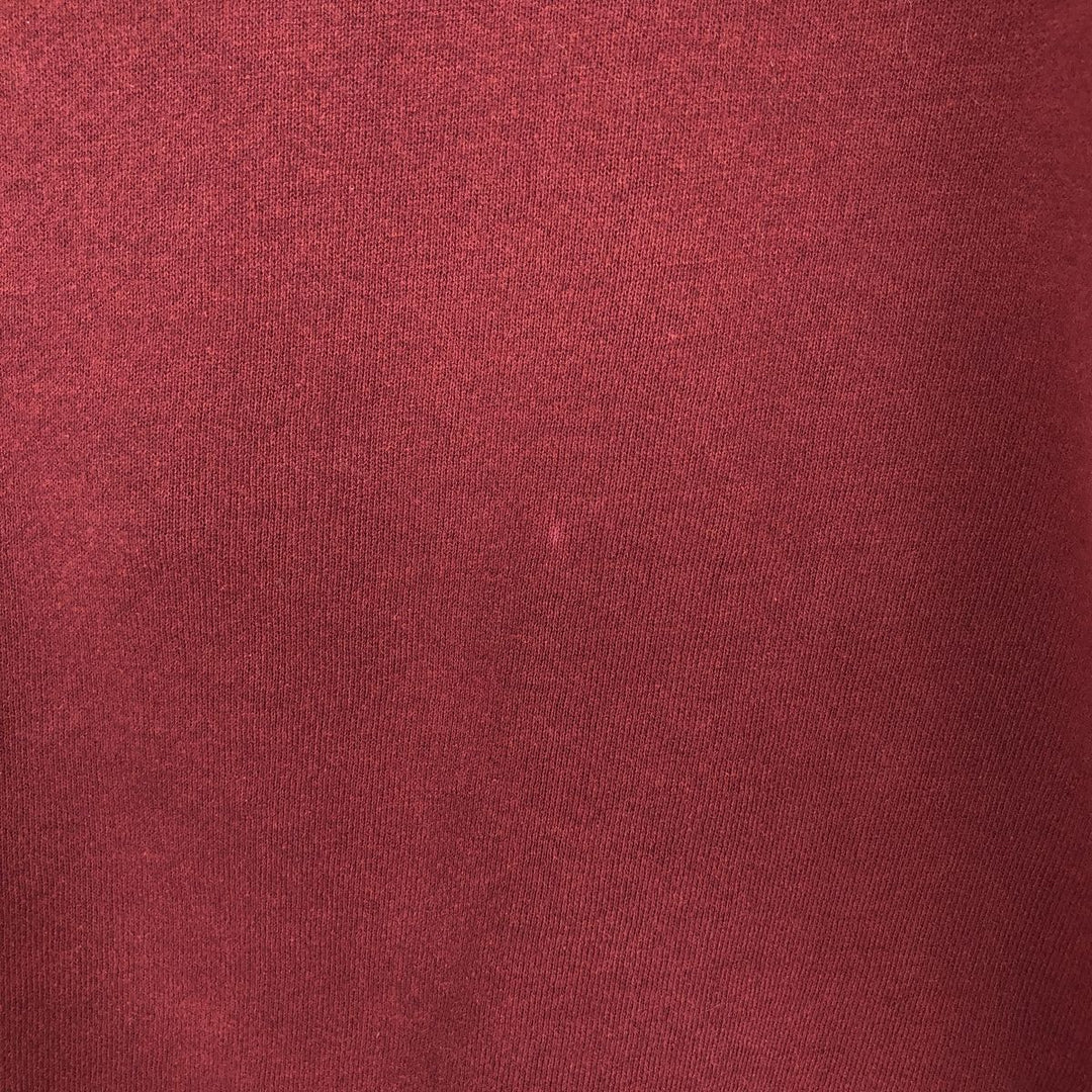 90'S PLUMA SANTEE College Sweatshirt, Made in USA, Men's Size L (Equivalent), Vintage polyester bordeaux Vintage Second Hand