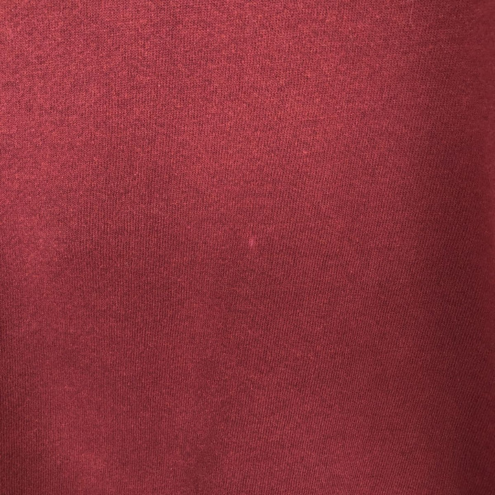 90'S PLUMA SANTEE College Sweatshirt, Made in USA, Men's Size L (Equivalent), Vintage polyester bordeaux Vintage Second Hand