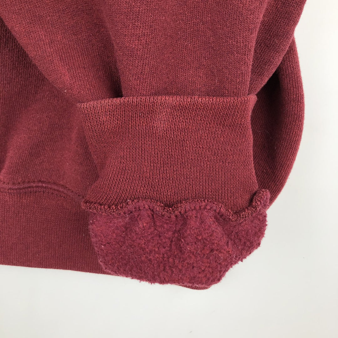 90'S PLUMA SANTEE College Sweatshirt, Made in USA, Men's Size L (Equivalent), Vintage polyester bordeaux Vintage Second Hand
