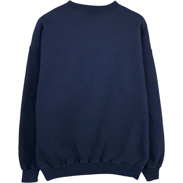 90'S Genus Wisconsin University of Wisconsin College Sweatshirt, Made in USA, Men's XL equivalent, Vintage cotton navy blue type Vintage Second Hand