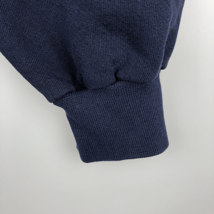 90'S Genus Wisconsin University of Wisconsin College Sweatshirt, Made in USA, Men's XL equivalent, Vintage cotton navy blue type Vintage Second Hand