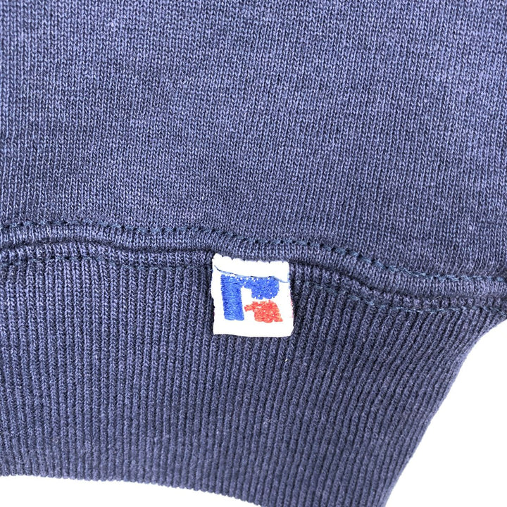 Russell Boston College Sweatshirt, Made in USA, Men's Size L (approx.) cotton navy blue type Vintage Second Hand