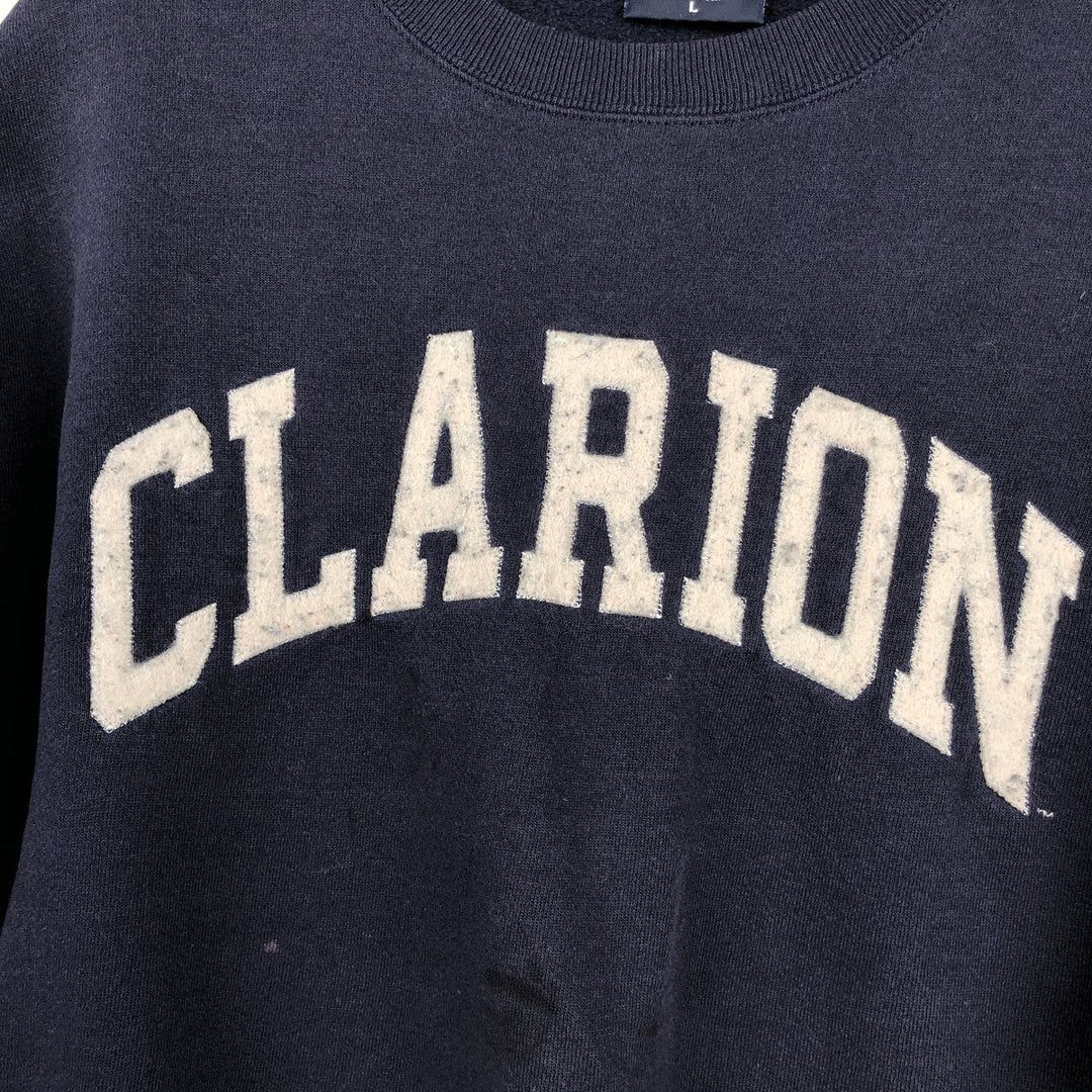 Vintage 90'S Jansport college sweatshirt, made in the USA, size L, men's cotton navy blue type Vintage Second Hand