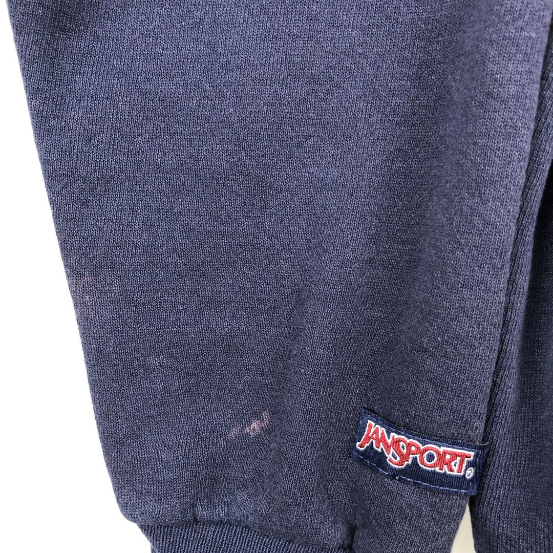 Vintage 90'S Jansport college sweatshirt, made in the USA, size L, men's cotton navy blue type Vintage Second Hand