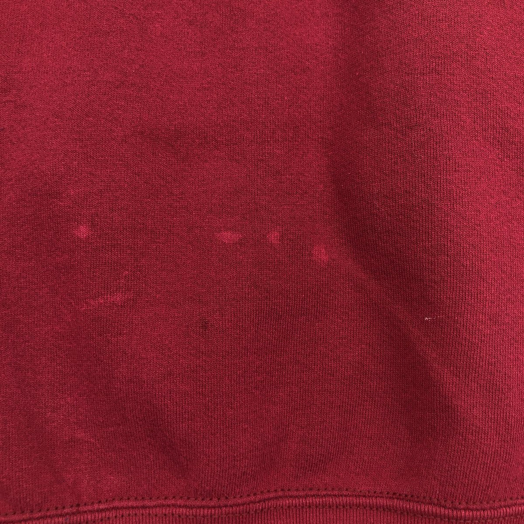 90'S Fruit of the Loom College Sweatshirt, Made in USA, Men's Size L, Vintage cotton red type Vintage Second Hand