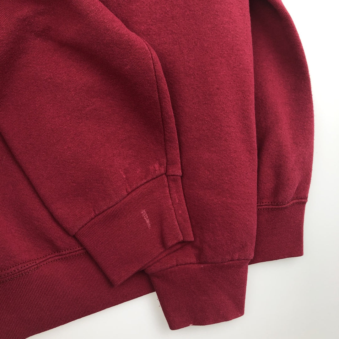 90'S Fruit of the Loom College Sweatshirt, Made in USA, Men's Size L, Vintage cotton red type Vintage Second Hand