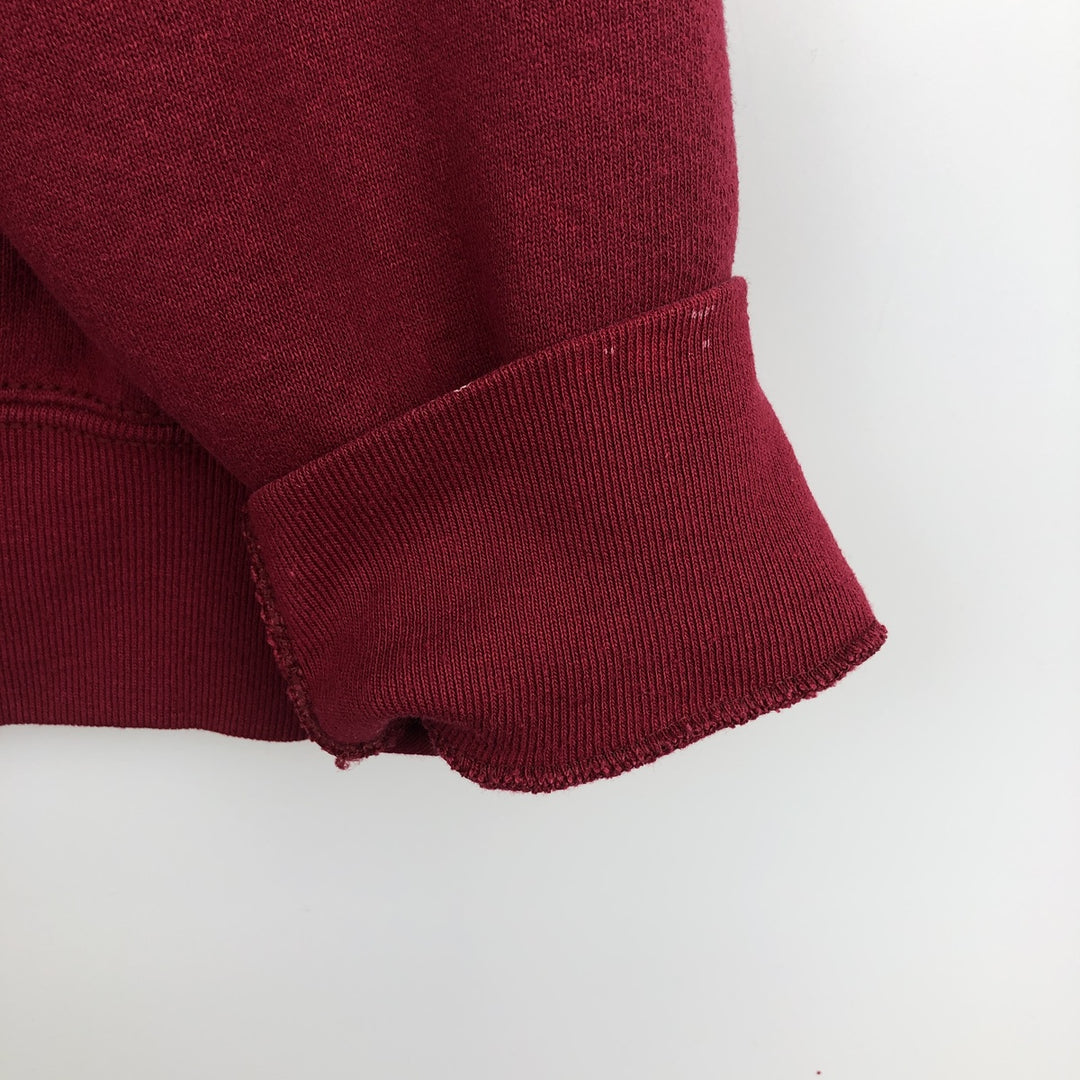 90'S Fruit of the Loom College Sweatshirt, Made in USA, Men's Size L, Vintage cotton red type Vintage Second Hand