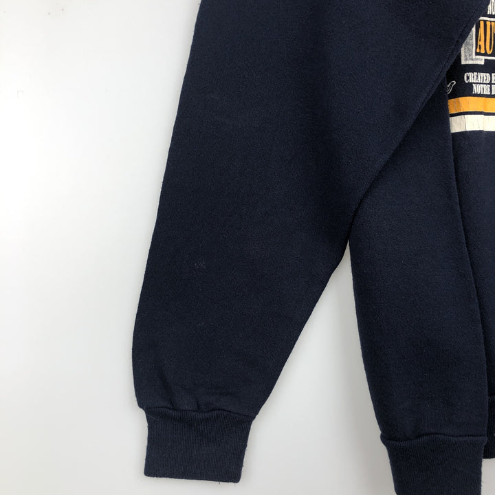 TNT Print College Sweatshirt, Made in USA, Men's XXL equivalent. cotton navy blue type Vintage Second Hand