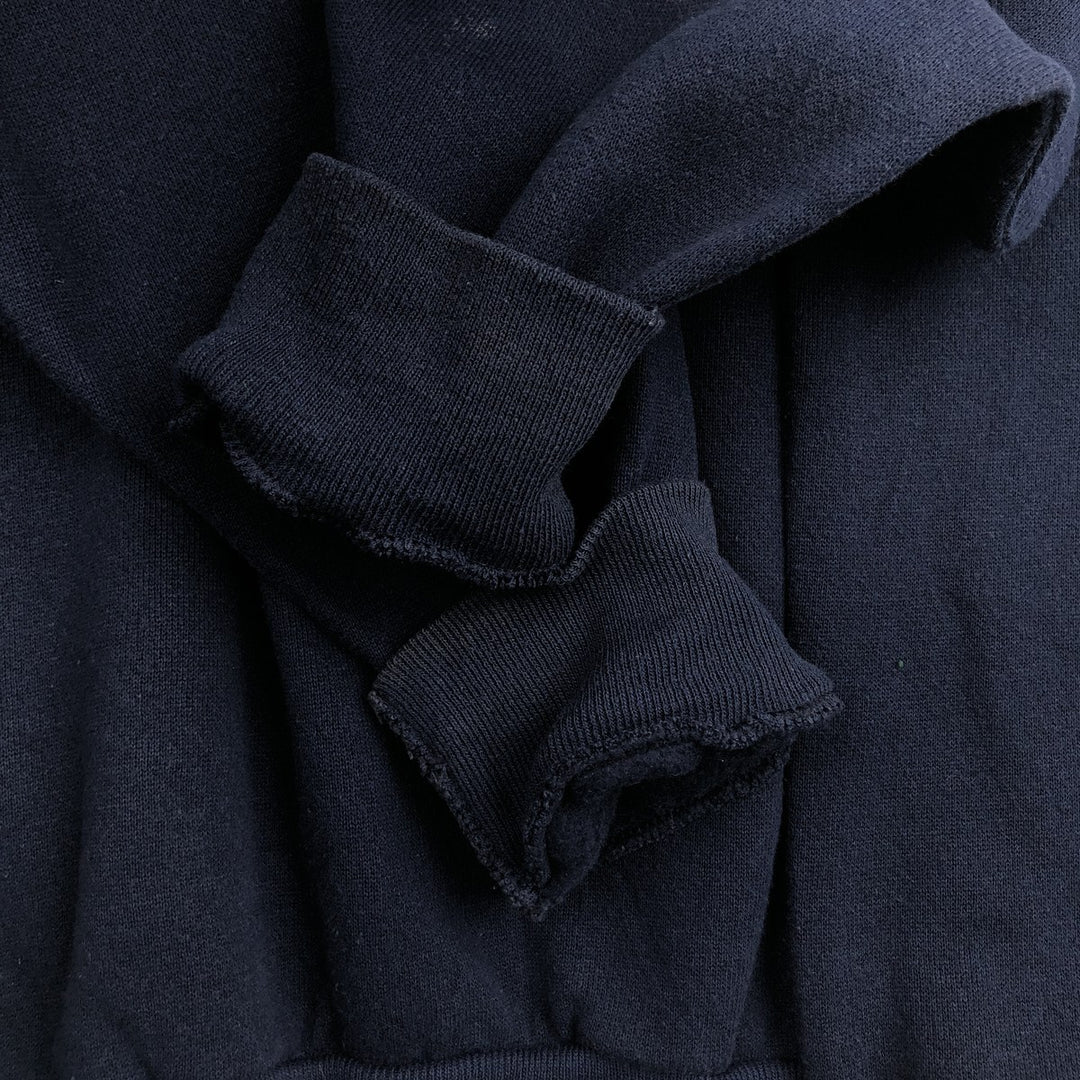 TNT Print College Sweatshirt, Made in USA, Men's XXL equivalent. cotton navy blue type Vintage Second Hand