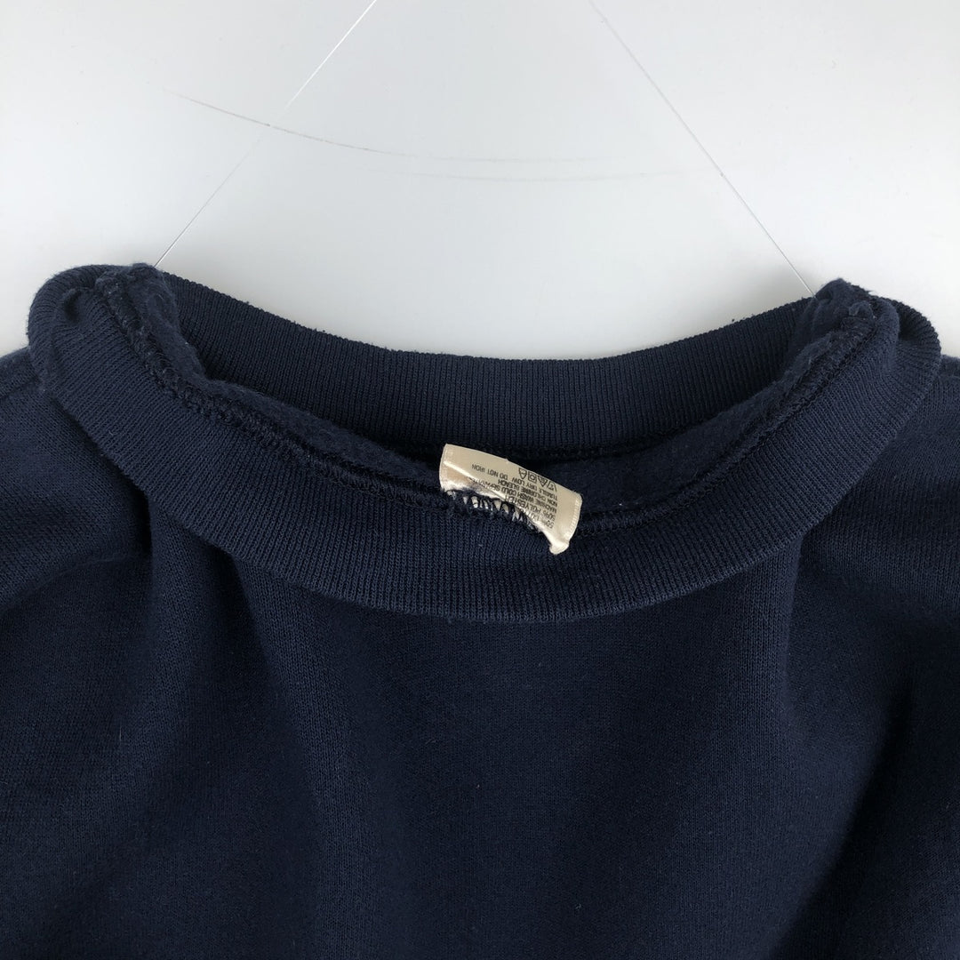 TNT Print College Sweatshirt, Made in USA, Men's XXL equivalent. cotton navy blue type Vintage Second Hand