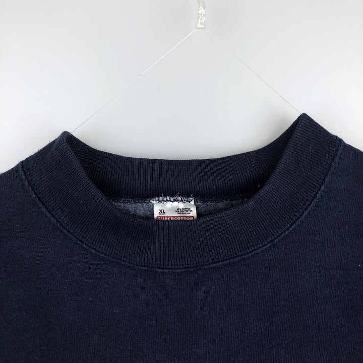 Fruit of the Loom University of Pennsylvania SUPER COTTON College Sweatshirt, Made in USA, Men's XL equivalent. cotton navy blue type Vintage Second Hand