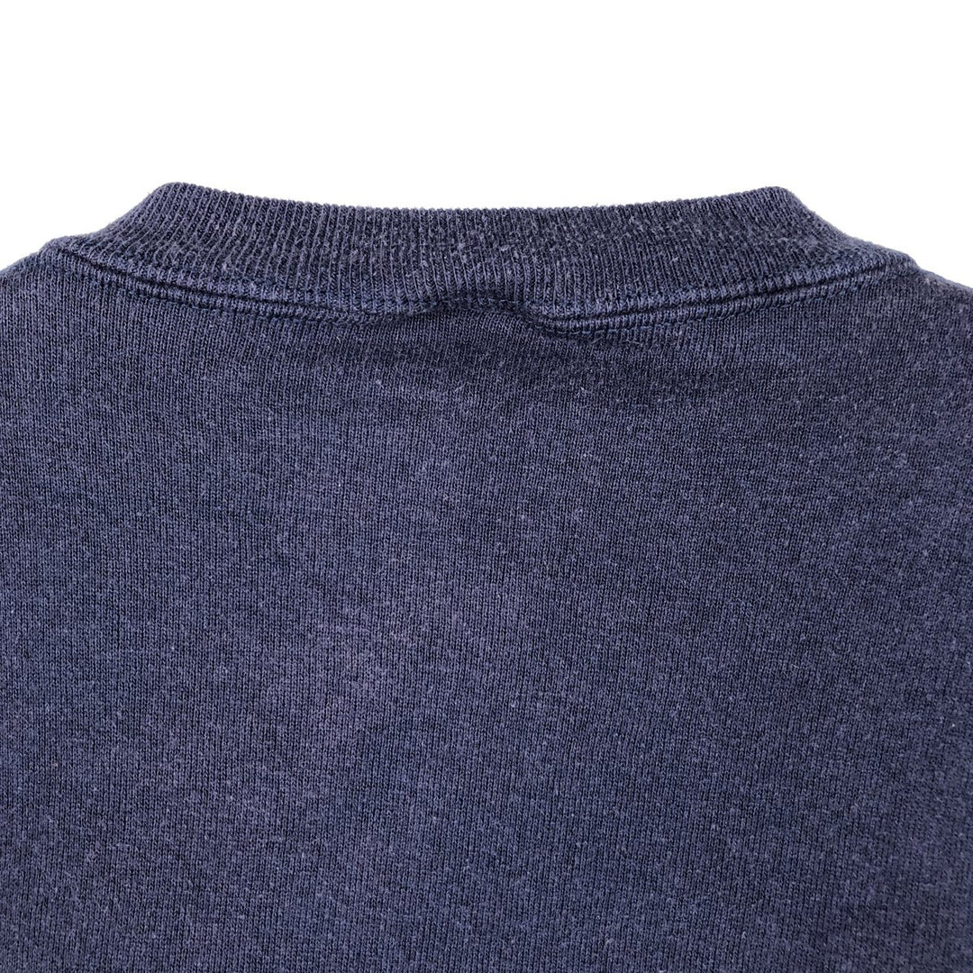 90'S Russell College Sweatshirt, Made in USA, Men's XL, Vintage polyester navy blue type Vintage Second Hand