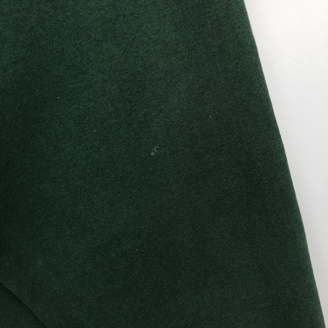 90'S Jansport College Sweatshirt, Made in USA, Men's XL, Vintage polyester Green type dark green Vintage Second Hand