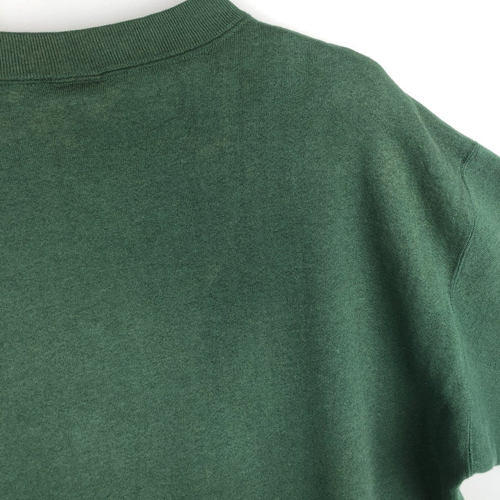 90'S Jansport College Sweatshirt, Made in USA, Men's XL, Vintage polyester Green type dark green Vintage Second Hand