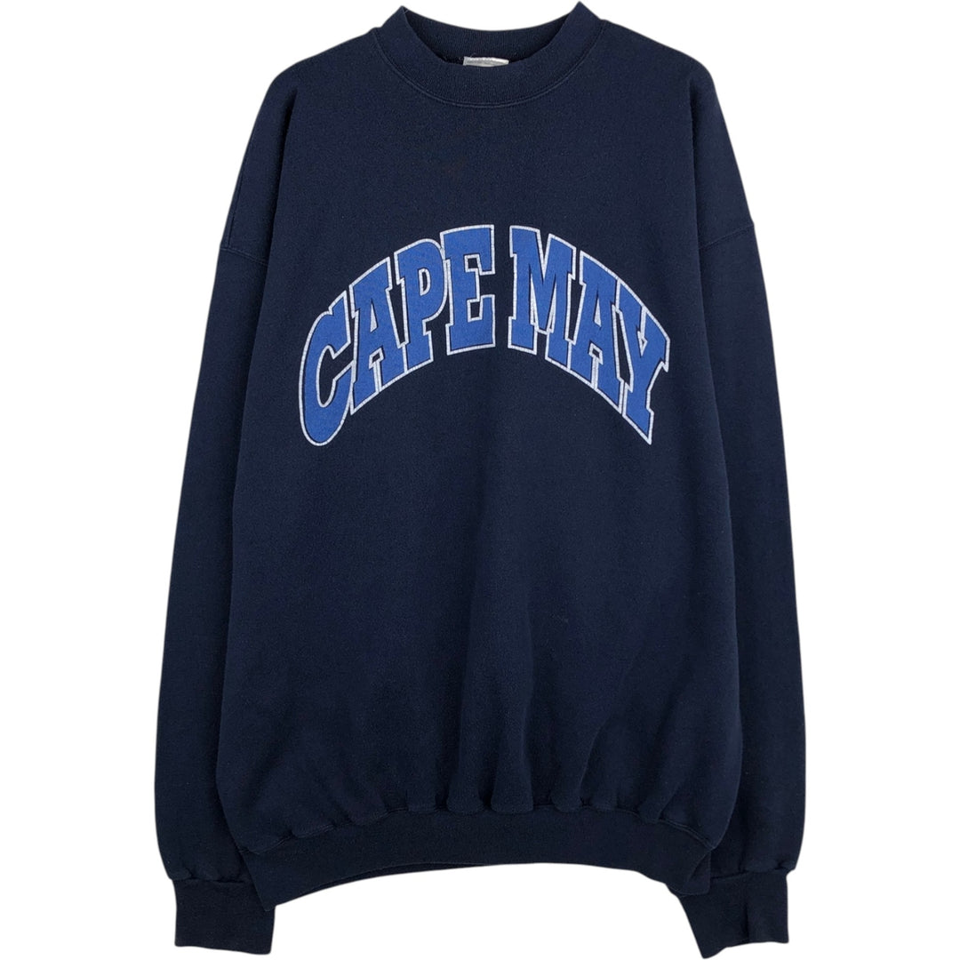 Tultex College Sweatshirt, Men's XXL (approx.), Vintage cotton navy blue type Vintage Second Hand