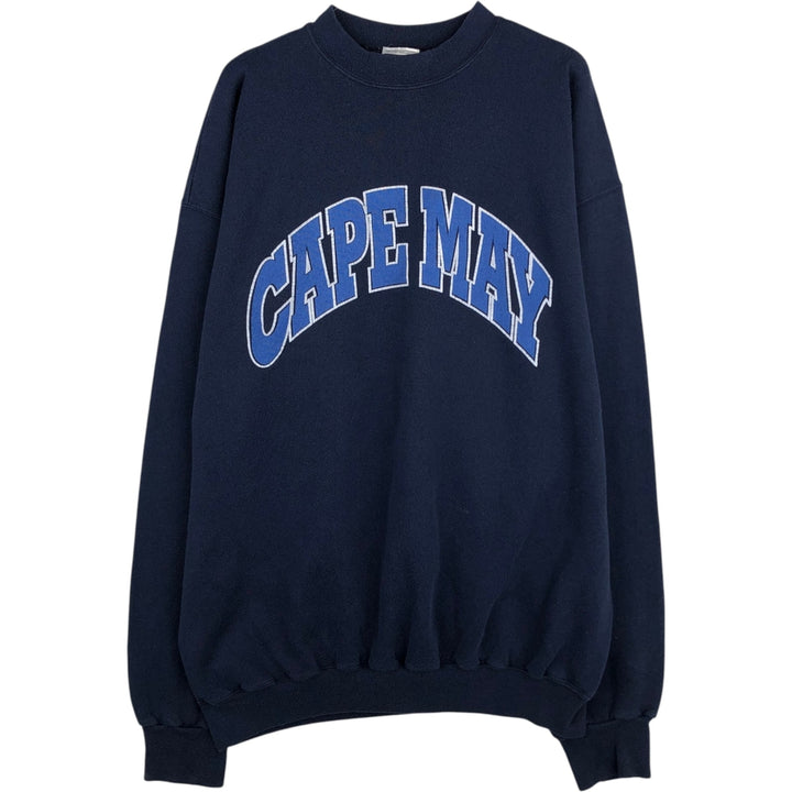 Tultex College Sweatshirt, Men's XXL (approx.), Vintage cotton navy blue type Vintage Second Hand