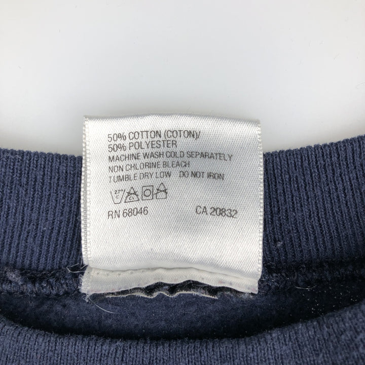 Tultex College Sweatshirt, Men's XXL (approx.), Vintage cotton navy blue type Vintage Second Hand