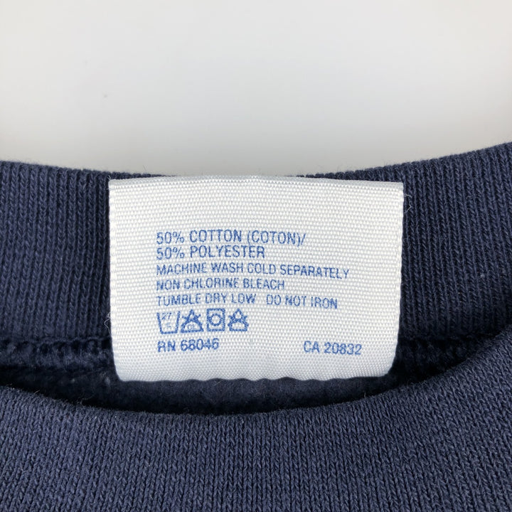 90'S Discus Athletic College Sweatshirt, Made in USA, Men's XL equivalent, Vintage cotton navy blue type Vintage Second Hand