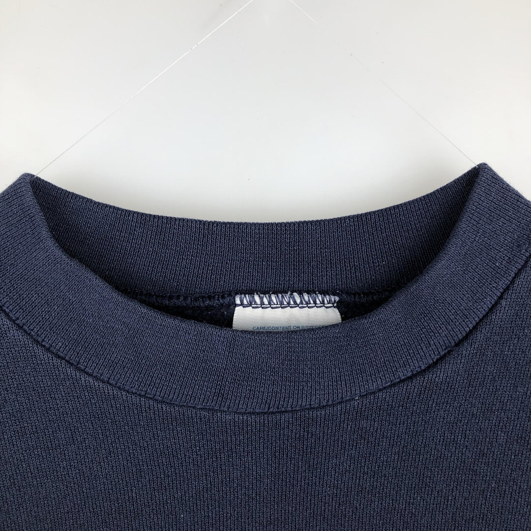 90'S Discus Athletic College Sweatshirt, Made in USA, Men's XL equivalent, Vintage cotton navy blue type Vintage Second Hand