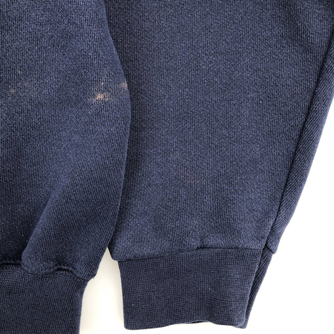 90'S Discus Athletic College Sweatshirt, Made in USA, Men's XL equivalent, Vintage cotton navy blue type Vintage Second Hand