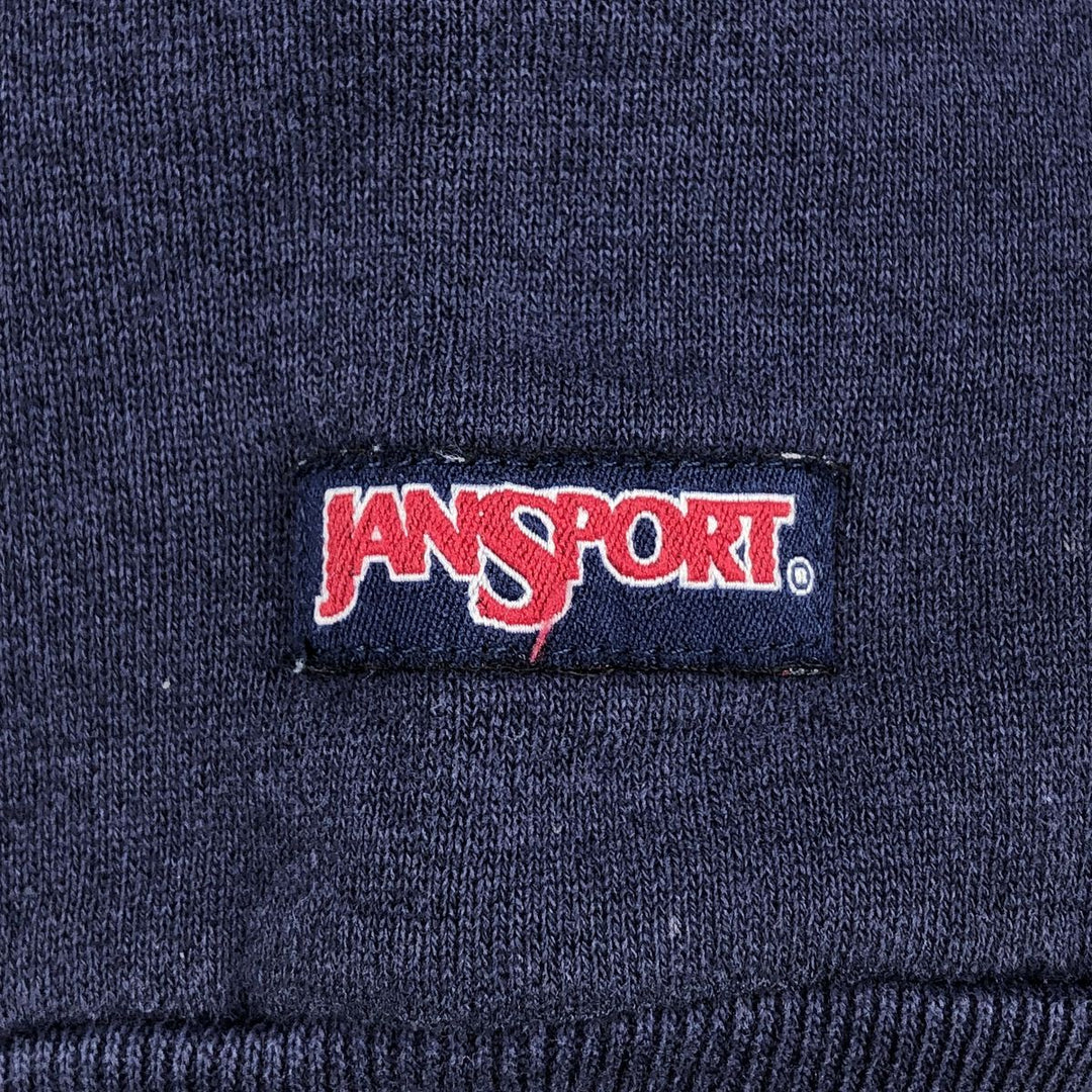 90'S Jansport College Sweatshirt, Made in USA, Men's XL, Vintage cotton navy blue type Vintage Second Hand
