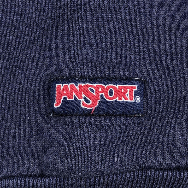90'S Jansport College Sweatshirt, Made in USA, Men's XL, Vintage cotton navy blue type Vintage Second Hand