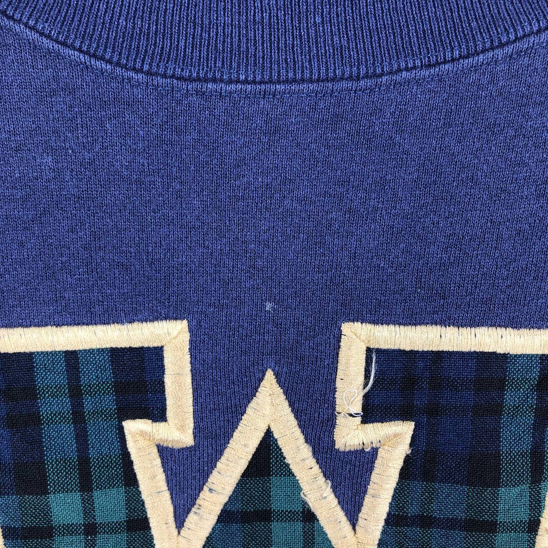 90'S Jansport College Sweatshirt, Made in USA, Men's XL, Vintage cotton navy blue type Vintage Second Hand