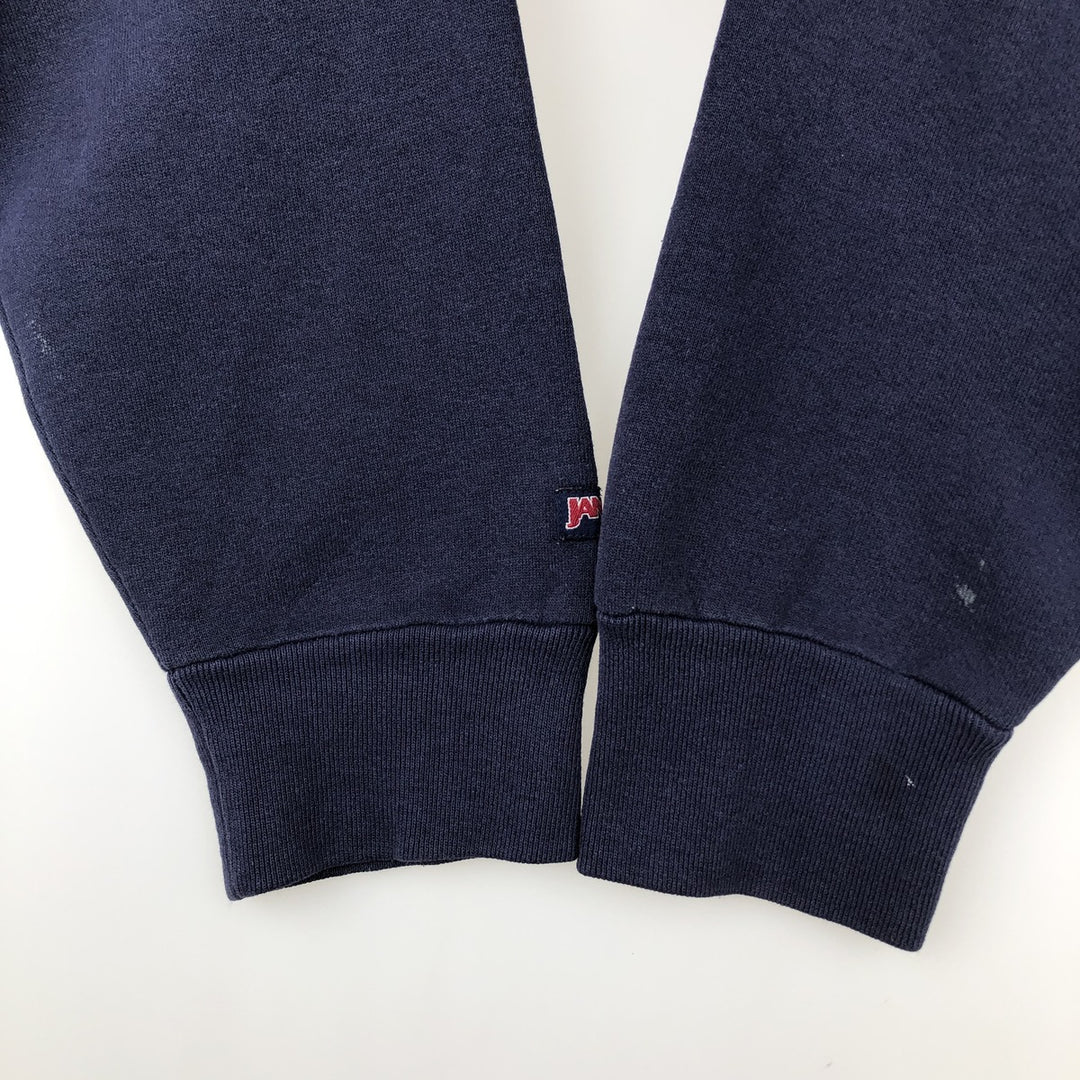 90'S Jansport College Sweatshirt, Made in USA, Men's XL, Vintage cotton navy blue type Vintage Second Hand