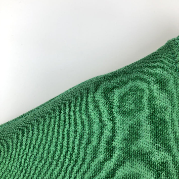 80'S JERSEY'S SUPER SWEATS Triple Print College Sweatshirt, Made in USA, Men's Size L (Equivalent), Vintage cotton green type Vintage Second Hand