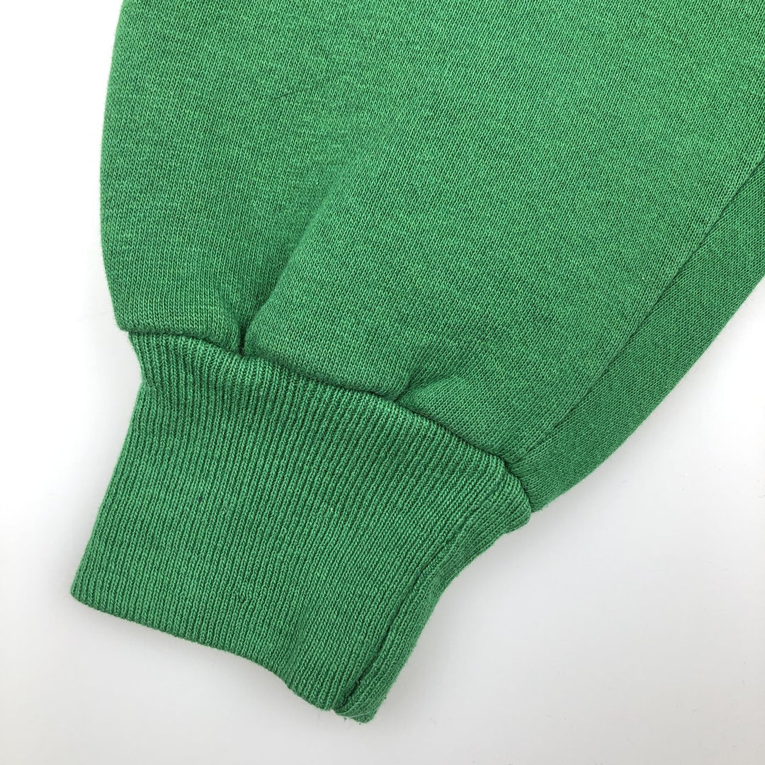 80'S JERSEY'S SUPER SWEATS Triple Print College Sweatshirt, Made in USA, Men's Size L (Equivalent), Vintage cotton green type Vintage Second Hand