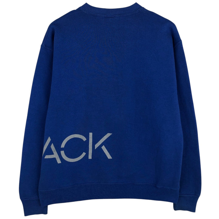 1980'S Russell College Sweatshirt, Made in USA, Men's Size L (approx.), Vintage cotton blue type Vintage Second Hand