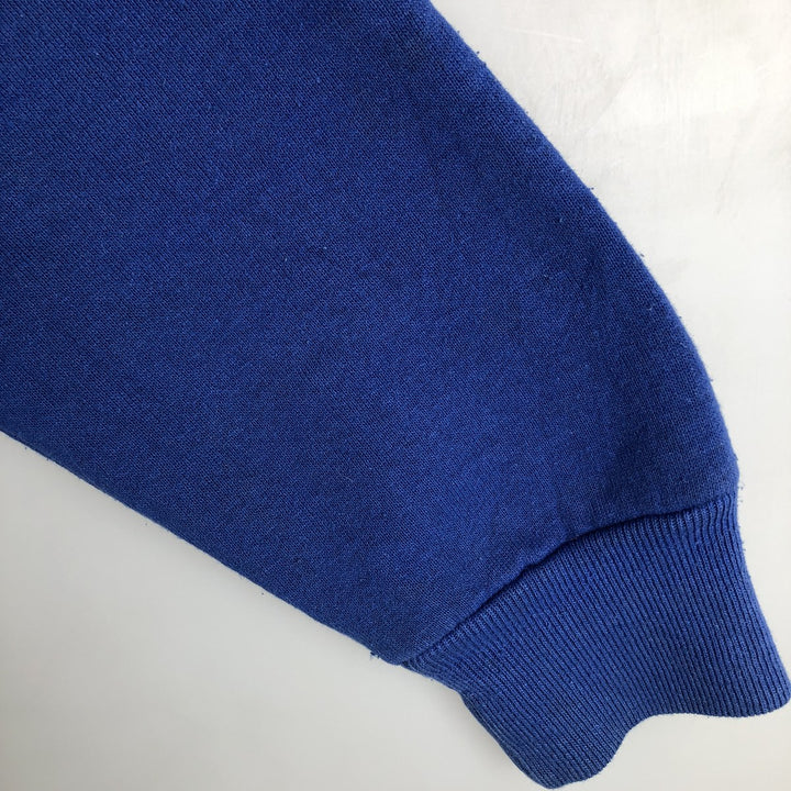 1980'S Russell College Sweatshirt, Made in USA, Men's Size L (approx.), Vintage cotton blue type Vintage Second Hand