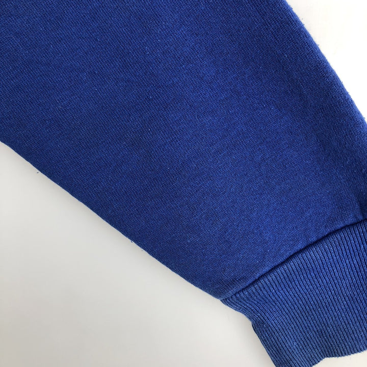 1980'S Russell College Sweatshirt, Made in USA, Men's Size L (approx.), Vintage cotton blue type Vintage Second Hand