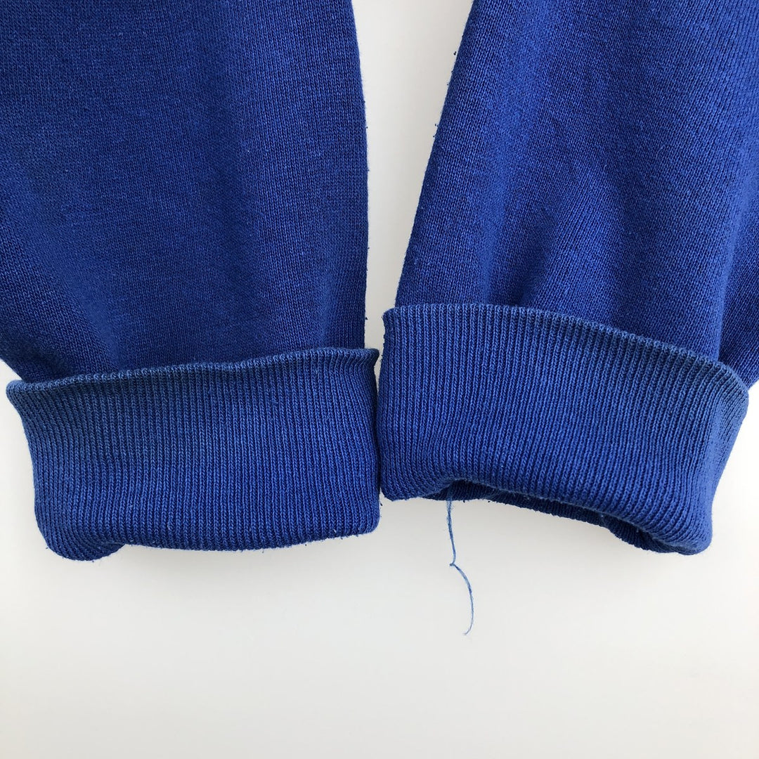 1980'S Russell College Sweatshirt, Made in USA, Men's Size L (approx.), Vintage cotton blue type Vintage Second Hand