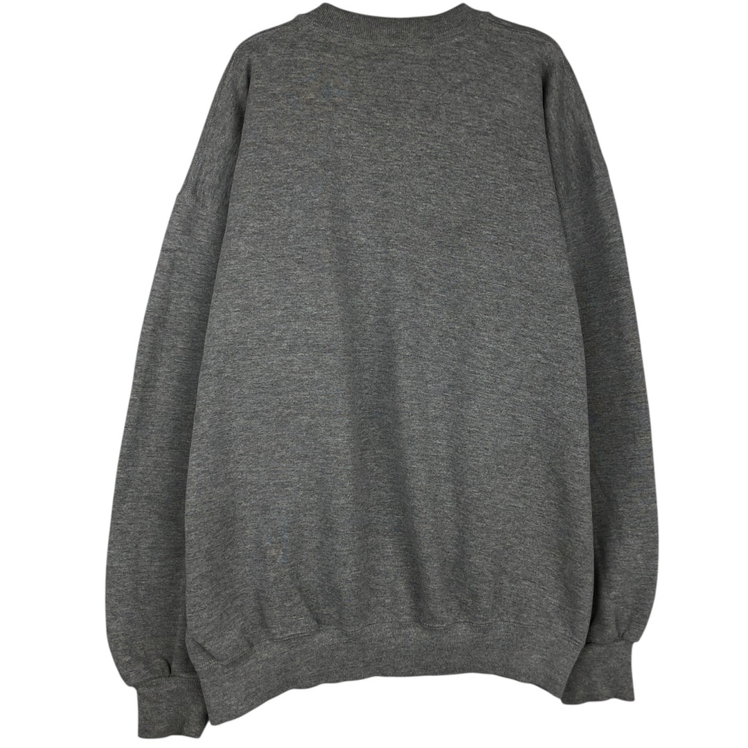 90'S Russell College Sweatshirt, Made in USA, Men's XL, Vintage polyester gray type Vintage Second Hand