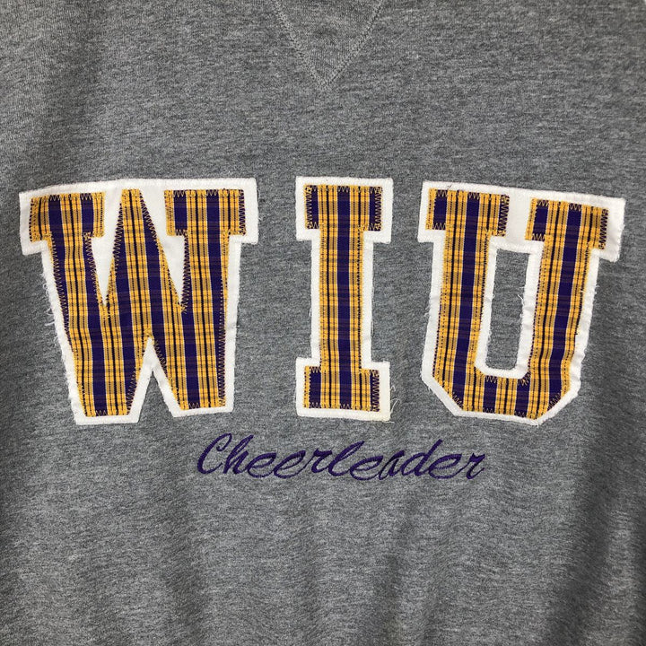 90'S Russell College Sweatshirt, Made in USA, Men's XL, Vintage polyester gray type Vintage Second Hand