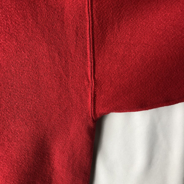 90'S Tultex University of Wisconsin College Character Sweatshirt, Made in USA, Men's XL equivalent. cotton red type Vintage Second Hand