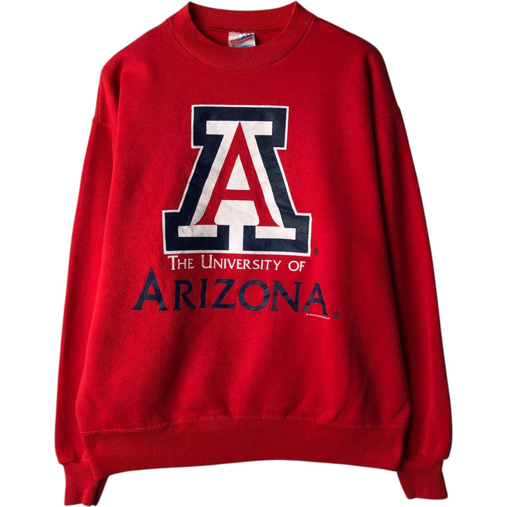 90'S Hanes Activewear College Sweatshirt, Made in USA, Men's Size L (approx.), Vintage cotton red type Vintage Second Hand