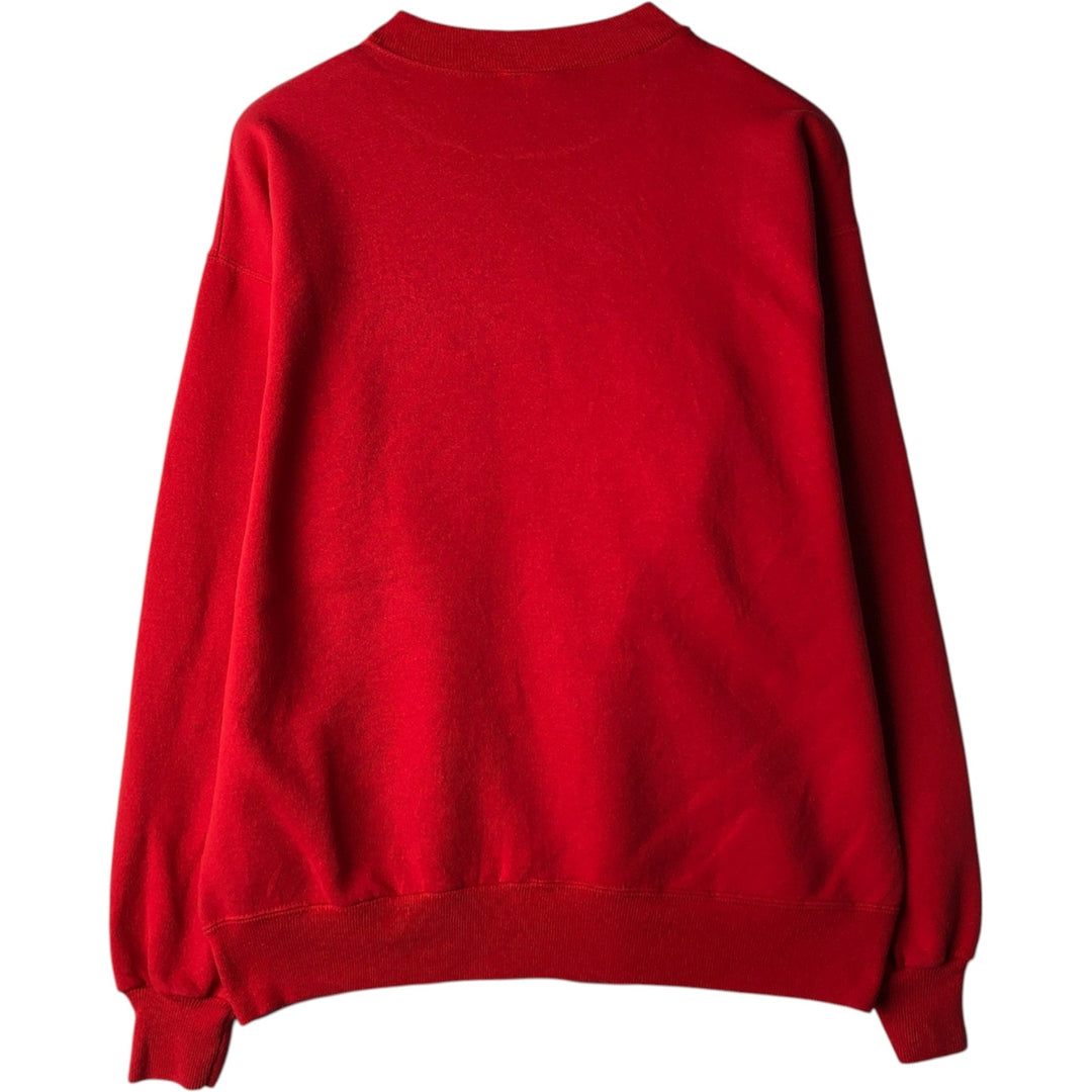 90'S Hanes Activewear College Sweatshirt, Made in USA, Men's Size L (approx.), Vintage cotton red type Vintage Second Hand